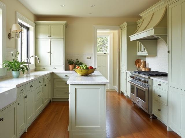 Classic Shaker-Style Kitchen with Quartz Countertop