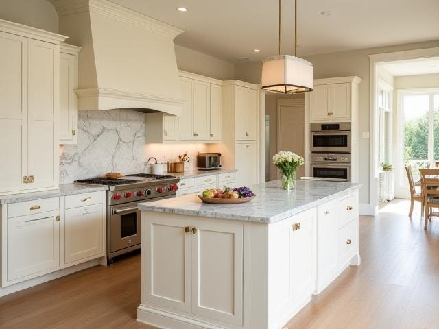 Elegant kitchen project by Quartzite Interiors for Sarah B.
